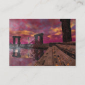 Carte De Visite TEMPLE DE L'EAU, Purple Fuchsia (Dos)