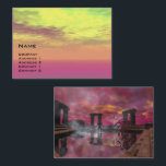 Carte De Visite TEMPLE DE L'EAU Science Fiction<br><div class="desc">Cadre d'animation du film 3D Hyperion World.</div>