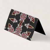 Carte De Visite Temple Tarot de la déesse étoilée Rouge (Dos)