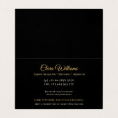 Carte De Visite Temple Tarot de la déesse étoilée Rouge (Intérieur déplié)