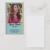 Carte de visite temporaire de Headshot (Devant / Derrière)