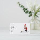 Carte De Visite Temps d'arrêt (Debout devant)