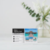 Carte De Visite Temps d'aventure | Tourisme | Agent de voyage (Debout devant)
