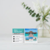 Carte De Visite Temps d'aventure | Tourisme | Agent de voyage (Debout devant)