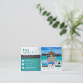 Carte De Visite Temps d'aventure | Tourisme | Agent de voyage (Debout devant)