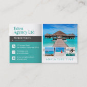 Carte De Visite Temps d'aventure | Tourisme | Agent de voyage (Devant)