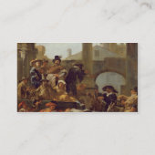 Carte De Visite Temps de carnaval à Rome, 1653 (huile sur la (Dos)