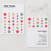 Carte De Visite Temps de déplacement - Couleurs 01 (Devant / Derrière)