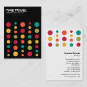 Carte De Visite Temps de déplacement v1.2 - Couleurs 02 (Devant / Derrière)