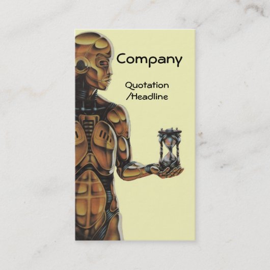 Carte De Visite Temps mécanique (Devant)