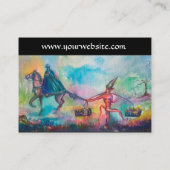 Carte De Visite TEMPTATION Chevalier foncé et parchemin diabolique (Dos)