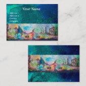 Carte De Visite TEMPTATION Chevalier foncé, Trésor du diable, Bleu (Devant / Derrière)