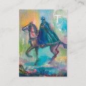 CARTE DE VISITE TEMPTATION / MONOGRAMME DE PARCHEMENT DE CHEVALIER (Dos)