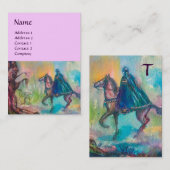 Carte De Visite TEMPTATION SOMBRE CHEVALIER MONOGRAM Bleu rose Lil (Devant / Derrière)