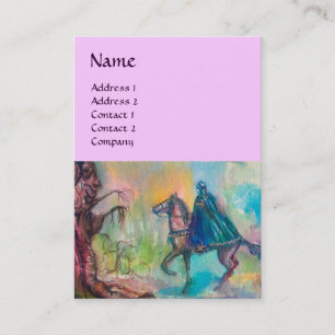 Carte De Visite TEMPTATION SOMBRE CHEVALIER MONOGRAM Bleu rose Lil