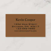 Carte De Visite tendance (Dos)