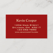 Carte De Visite tendance (Dos)