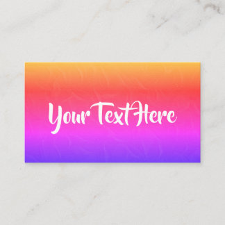 Carte de visite tendance