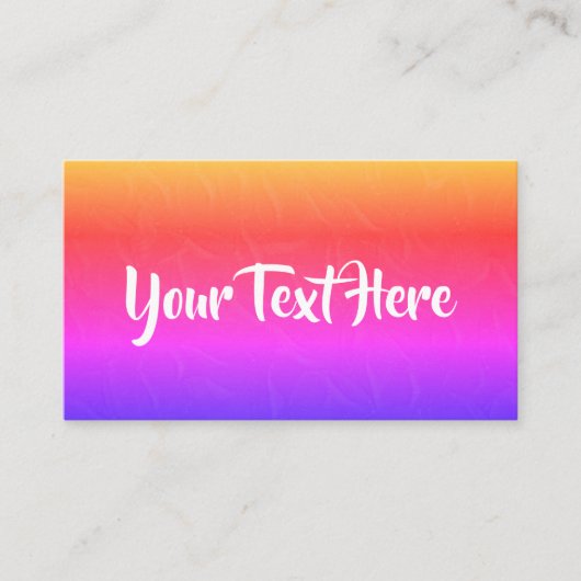 Carte de visite tendance (Devant)