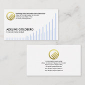 Carte De Visite Tendance à la hausse Graphique Stock du marché des (Devant / Derrière)