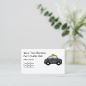 Carte De Visite Tendance Double Côté Taxi Partager (Debout devant)