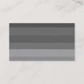 Carte De Visite Tendance élégant gris rouge Monogramme professionn (Dos)