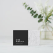 Carte de visite tendance en brique gris gris gris  (Debout devant)