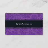 CARTE DE VISITE tendance fleurit violet violet vio (Dos)