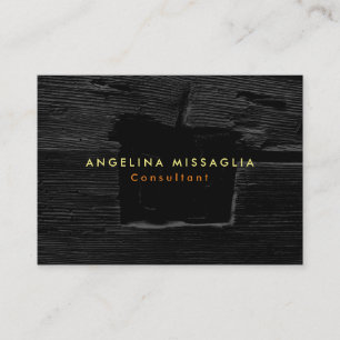 Carte De Visite Tendance Gris Noir Texture Plaque Style Moderne