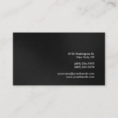 Carte de visite tendance gris rouge attrayant (Dos)