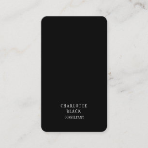 Carte De Visite Tendance Minimaliste noir blanc créatif Simple sim