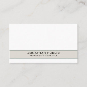 Carte De Visite Tendance Moderne Élégant Simple Chic Professionnel