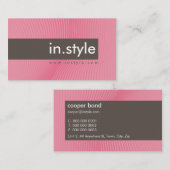 CARTE DE VISITE :: tendance moderne emprise L10 (Devant / Derrière)