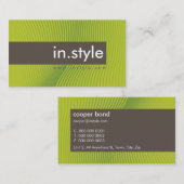 CARTE DE VISITE :: tendance moderne L6 (Devant / Derrière)