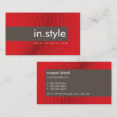 CARTE DE VISITE :: tendance moderne L7 (Devant / Derrière)