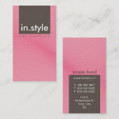 CARTE DE VISITE :: tendance moderne sway P10 (Devant / Derrière)