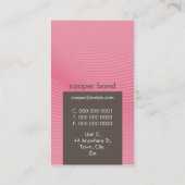 CARTE DE VISITE :: tendance moderne sway P10 (Dos)