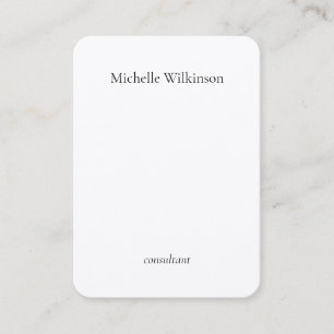 Carte De Visite Tendance Noir Blanc Simple Créatif Minimaliste