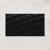 Carte de visite tendance noir gris (Dos)