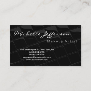 Carte de visite tendance noir gris