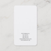 Carte De Visite Tendance Or Noir Créatif Unique Simple Plain (Dos)