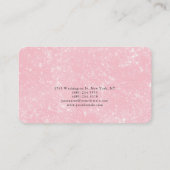 Carte De Visite Tendance rose Plaine Créative Moderne Feminine (Dos)