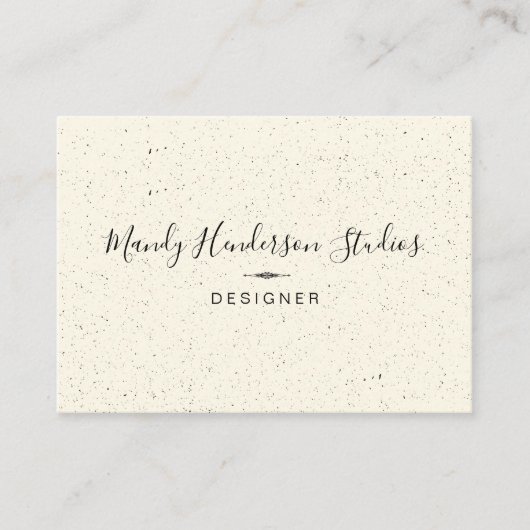 Carte De Visite Tendance Speckled et Lux (Devant)