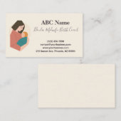 Carte De Visite Tender Hold Modern Doula & Birth Coach (Devant / Derrière)