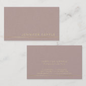 Carte De Visite Tendre le luxe élégant de finition de perle de (Devant / Derrière)