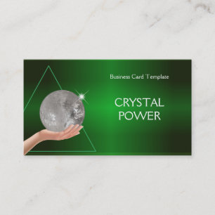Carte De Visite Tenir la boule de cristal curative