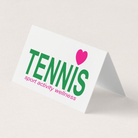 Carte De Visite Tennis (Devant)