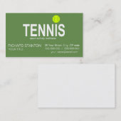 Carte De Visite Tennis (Devant / Derrière)