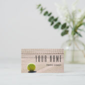 Carte De Visite Tennis Coach Name Player Athlete Pro Clay Court (Debout devant)