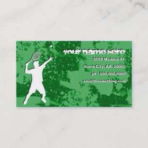 Carte De Visite tennis grunge